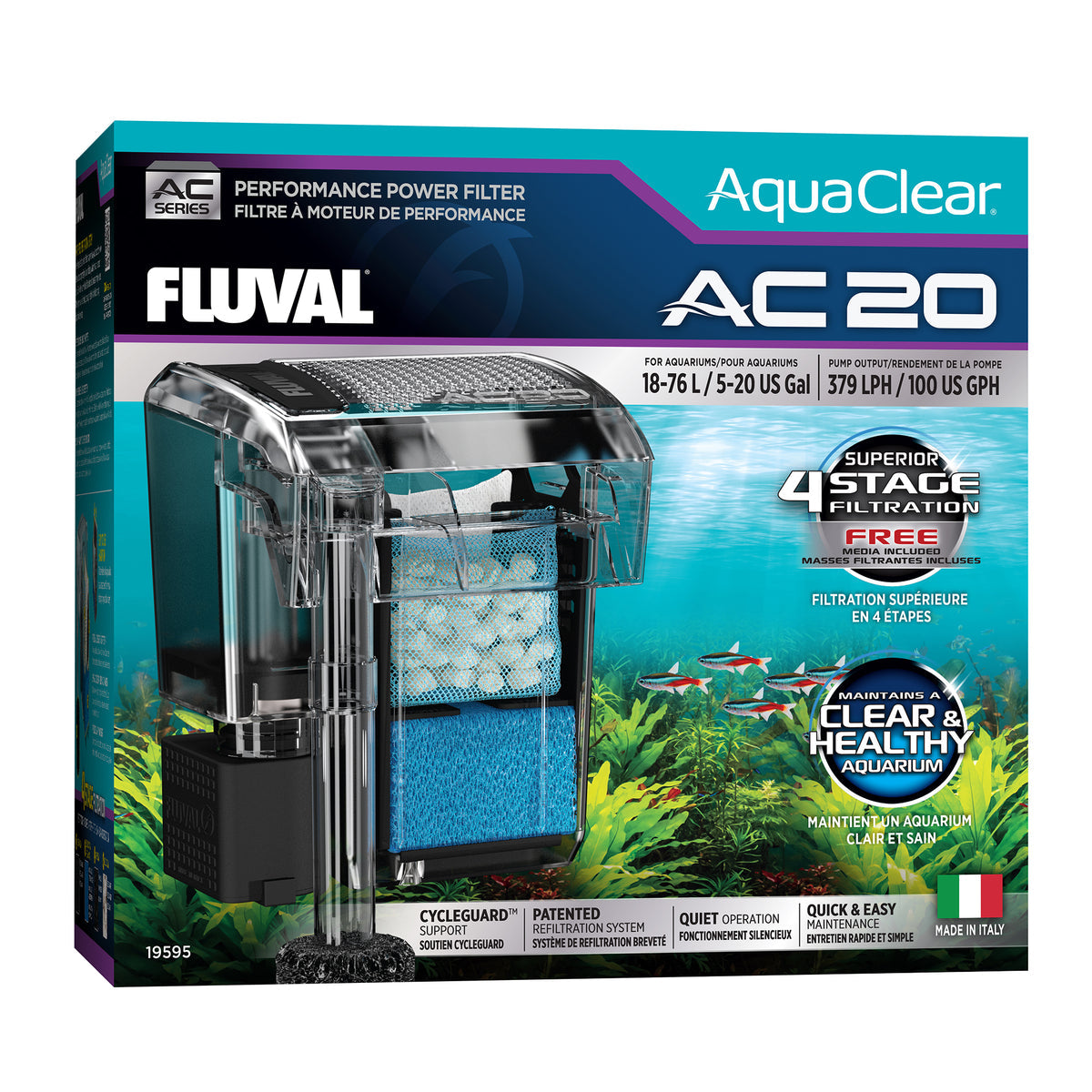 FLUVAL AQUACLEAR AC20 FILTER MEDIA KIT